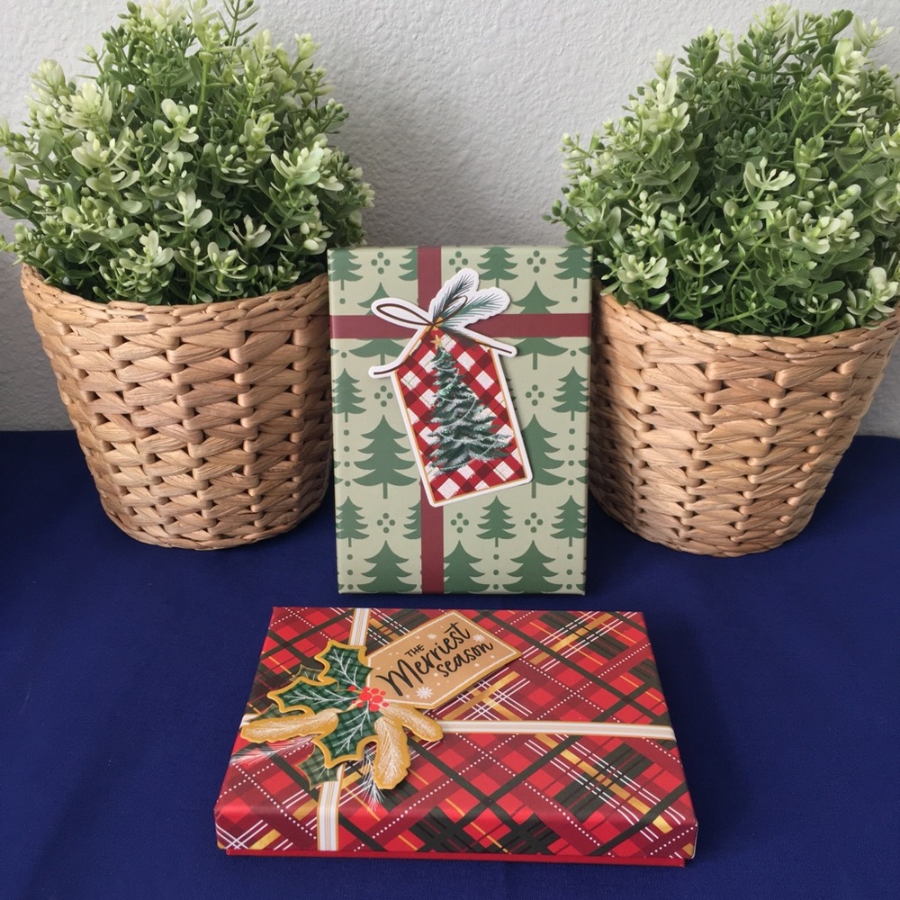Mini Christmas Gift Boxes 2pc. Set